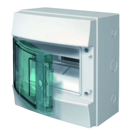 ตู้คอนซูเมอร์ยูนิตกันน้ำ 8 ช่อง ABB MISTRAL 8 MODULES (IP66 ฝาใส)_0